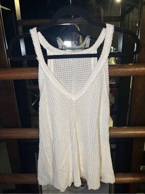 Altar'd State Cream Crochet Tank Top